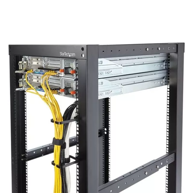 StarTech.com 1U Vertical Server Rack Kabelmanagement D-Ring-Haken - 5,7 x 10 cm (2,2 x 3,9 Zoll)