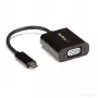 StarTech.com USB-C auf VGA Adapter - Schwarz - 1080p - Videokonverter für Ihr MacBook Pro - USB C auf VGA Display Dongle - Aktualisierte Version ist CDP2VGAEC