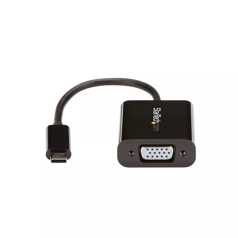 StarTech.com USB-C auf VGA Adapter - Schwarz - 1080p - Videokonverter für Ihr MacBook Pro - USB C auf VGA Display Dongle - Aktualisierte Version ist CDP2VGAEC