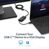 StarTech.com USB-C auf VGA Adapter - Schwarz - 1080p - Videokonverter für Ihr MacBook Pro - USB C auf VGA Display Dongle - Aktualisierte Version ist CDP2VGAEC