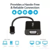 StarTech.com USB-C auf VGA Adapter - Schwarz - 1080p - Videokonverter für Ihr MacBook Pro - USB C auf VGA Display Dongle - Aktualisierte Version ist CDP2VGAEC
