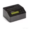 StarTech.com Single Bay Festplattenlöscher, Standalone HDD/SSD Sanitizer, USB 3.0 zu SATA II (3 Gbit/s), 9 Löschmodi, LCD-Anzeige, Sicheres Löschen Festplatten-Sanitizer-Dock, DB-9 Druckeranschluss, TAA-konform