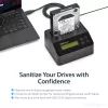 StarTech.com Single Bay Festplattenlöscher, Standalone HDD/SSD Sanitizer, USB 3.0 zu SATA II (3 Gbit/s), 9 Löschmodi, LCD-Anzeige, Sicheres Löschen Festplatten-Sanitizer-Dock, DB-9 Druckeranschluss, TAA-konform