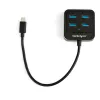 StarTech.com 4-Port USB C Hub – USB-C auf 4x USB-A Ports – SuperSpeed 10 Gbit/s USB 3.2 Gen 2 Typ-C Hub – USB Bus Powered – tragbar/kompakt USB-C auf USB Adapter Hub für Laptop – Aluminium