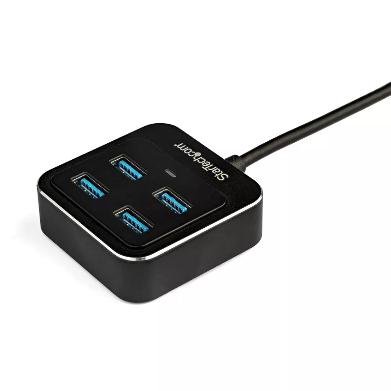 StarTech.com 4-Port USB C Hub – USB-C auf 4x USB-A Ports – SuperSpeed 10 Gbit/s USB 3.2 Gen 2 Typ-C Hub – USB Bus Powered – tragbar/kompakt USB-C auf USB Adapter Hub für Laptop – Aluminium