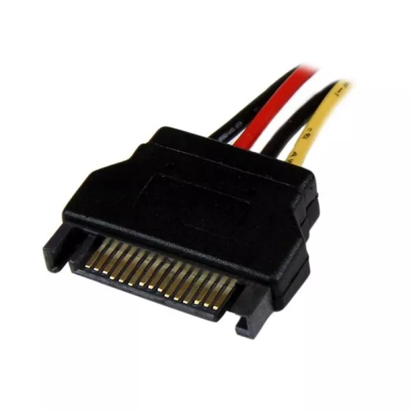 StarTech.com 30,5 cm SATA-auf-LP4-Stromkabel-Adapter - B/M, SATA 15-polig, Molex (4-polig), 0,3048 m, Stecker, Buchse, Gerade
