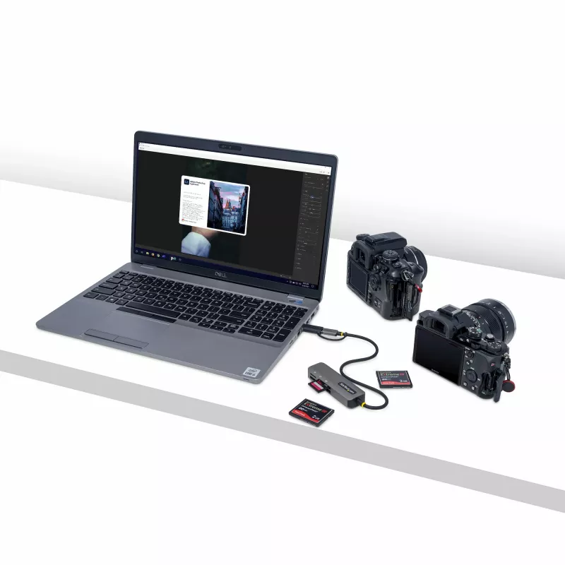 StarTech.com FCREADMICRO3V2 Kartenleser USB 3.2 Gen 1 (3.1 Gen 1) Type-C Grau