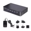 StarTech.com 4-Port DisplayPort KVM-Switch, 8K 60Hz / 4K 144Hz, Single Display, DP 1.4, 2x USB 3.0 Ports, 4x USB 2.0 HID Ports, Tasten- & Hotkey-Umschaltung, TAA-konform - betriebssystemunabhängig, Metallgehäuse