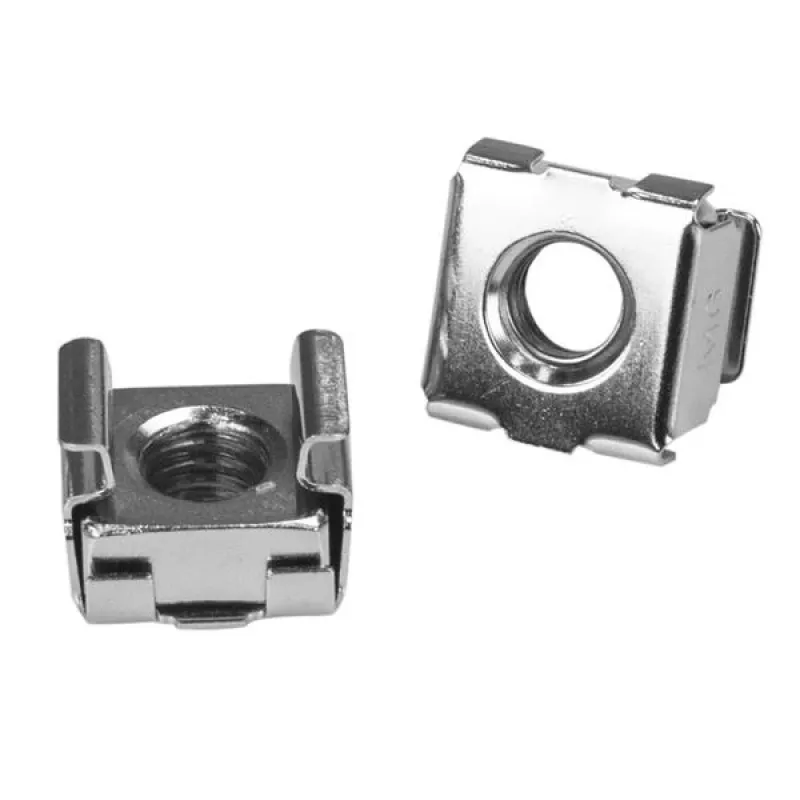 StarTech.com 100er-Pack M6-Montageschrauben und Käfigmuttern für Serverschrank