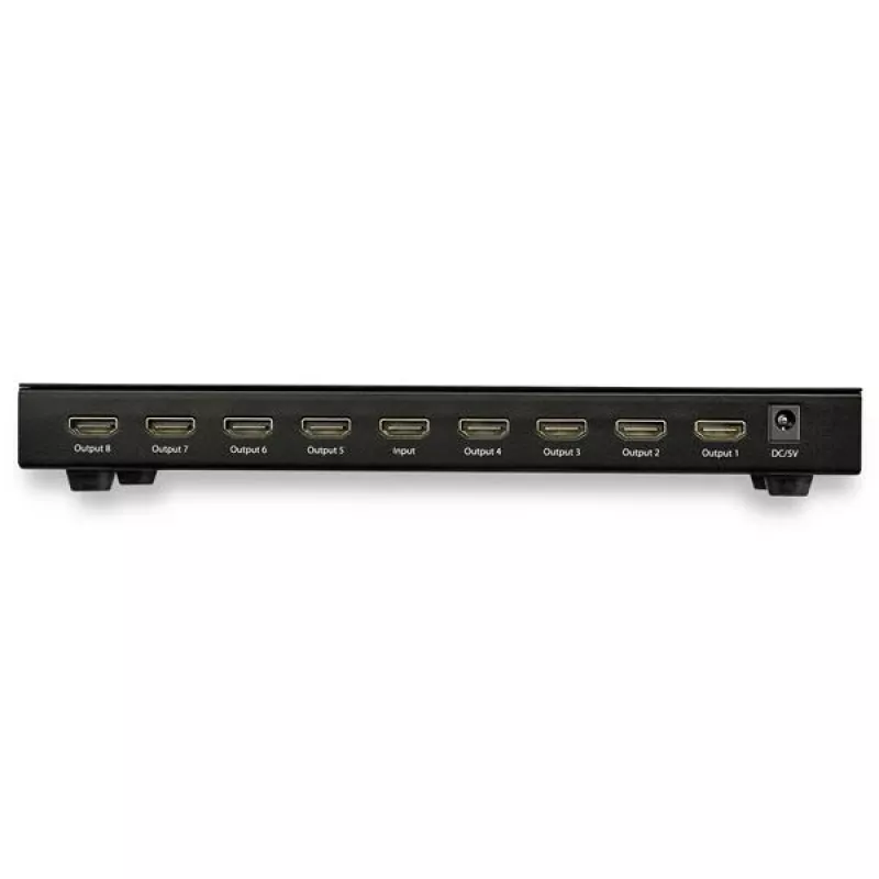 StarTech.com 8-Port 4K 60Hz HDMI-Splitter, HDMI, 8x HDMI, 3840 x 2160 Pixel, Schwarz, 4K Ultra HD, 60 Hz