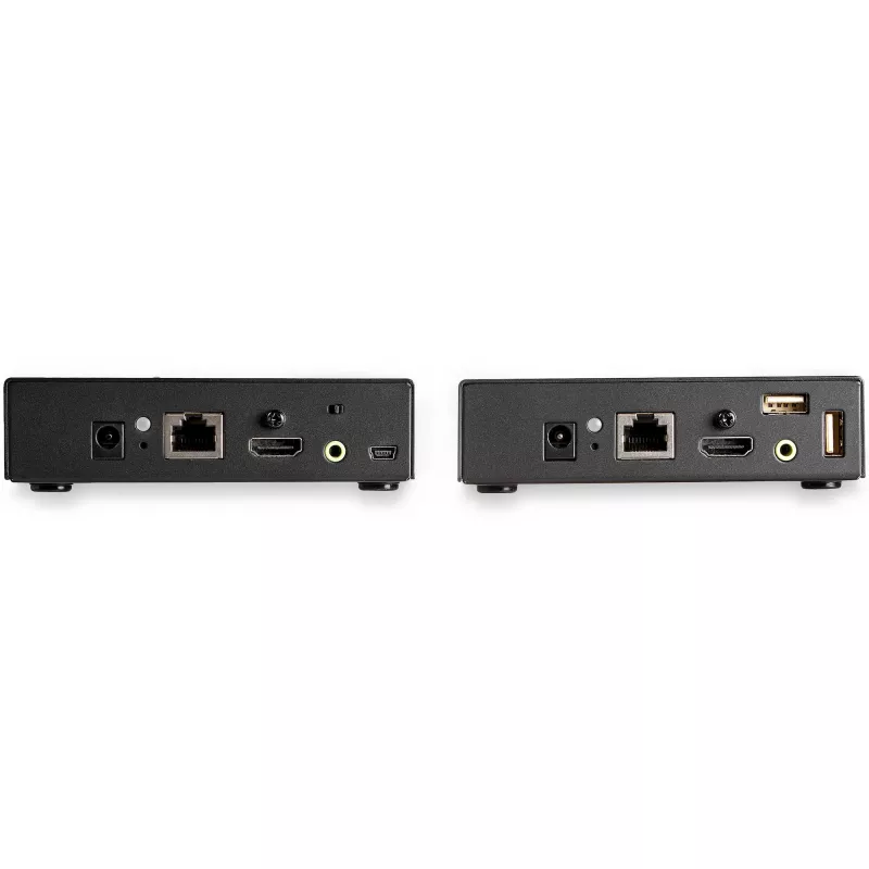 StarTech.com HDMI KVM Extender over IP Network - 4K 30Hz HDMI 2.0 and USB over IP LAN or Cat5e/Cat6 Ethernet Kabel (100m/330ft) - Remote KVM Switch/Console Transmitter/Receiver Extender Kit