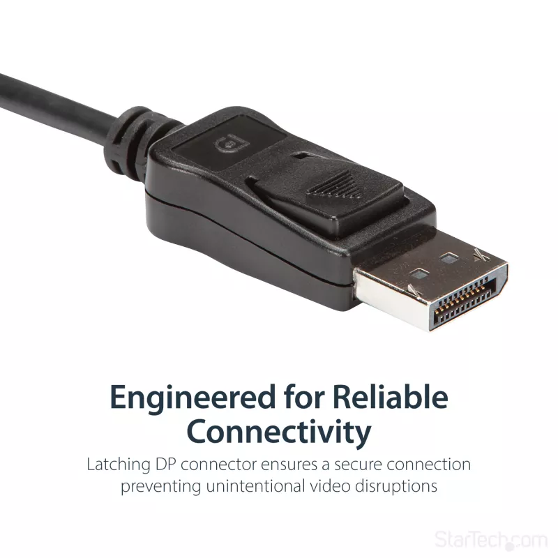 StarTech.com DisplayPort auf DVI Dual Link aktiver Adapter - DisplayPort auf DVI-D Adapter Videokonverter 2560x1600 60Hz - DP 1.2 zu DVI Monitor - USB-Stromversorgung - Verriegelbarer DP-Stecker