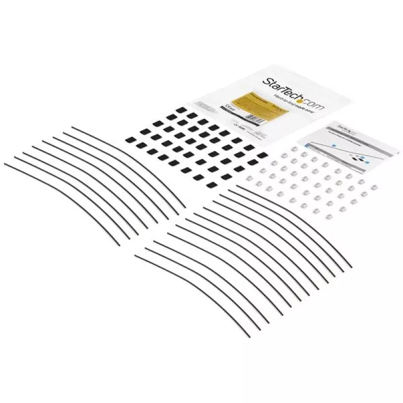 StarTech.com 20er-Pack Sicherheitskabelhalterungen für Adapter & Dongles - Universelle Kabeladapter-Halterung - Haltekabel - Einstellbare Länge Diebstahlschutz-Kabelhalterungs-Set - Stahl