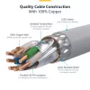 StarTech.com 5m weißes CAT8 Ethernetkabel, rastnasenfreier RJ45, 25G/40G, 2000MHz, 100W PoE++, S/FTP, 26AWG reine blanke Kupferleitung, LSZH, geschirmtes Netzwerk-Patchkabel mit Zugentlastungen, einzeln getestet