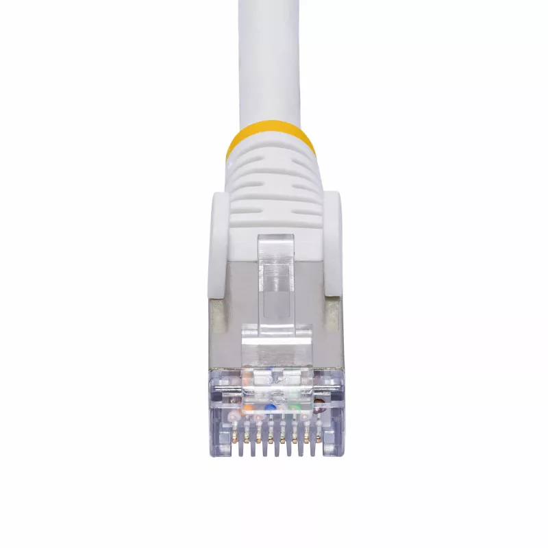 StarTech.com 3m Weiß CAT8 Ethernet-Kabel, rastnasenfreier RJ45, 25G/40G, 2000MHz, 100W PoE++, S/FTP, 26AWG reines blankes Kupfer, LSZH, geschirmtes Netzwerk-Patchkabel mit Zugentlastung, einzeln getestet