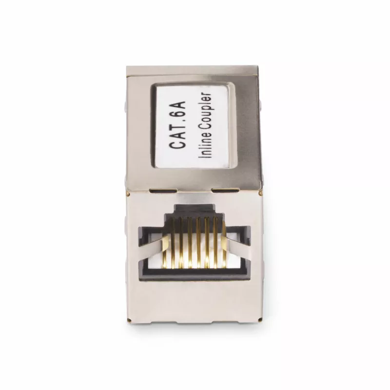 StarTech.com Geschirmter RJ45-Koppler, Inline-Cat6a-Koppler, Buchse auf Buchse (F/F), T568B-Pinbelegung, geschirmte Ethernet-Kabelverlängerung