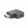 StarTech.com Rechtwinkliger HDMI 2.0 Adapter, Stecker auf Buchse, horizontal 90-Grad abgewinkelter HDMI Port Saver, 4K 60Hz, High Speed HDMI Verbindungsverlängerung, M/F