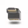 StarTech.com Down Angle HDMI 2.0 Adapter, Stecker auf Buchse, vertikal 90-Grad abgewinkelt HDMI Port Saver, 4K 60Hz, High Speed HDMI-Steckverbinder-Erweiterung, M/F