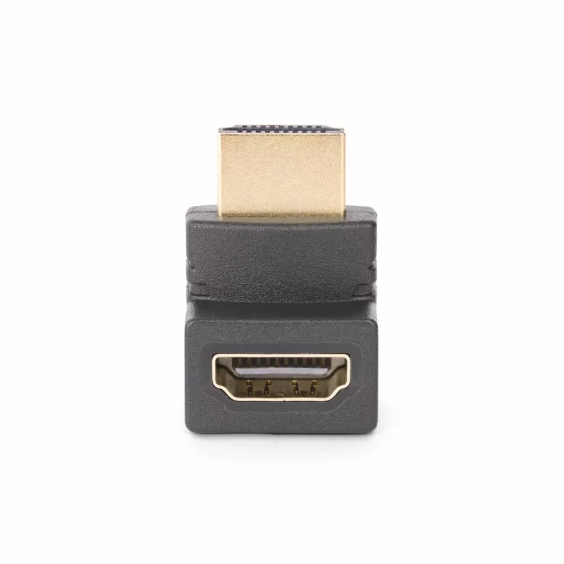 StarTech.com Down Angle HDMI 2.0 Adapter, Stecker auf Buchse, vertikal 90-Grad abgewinkelt HDMI Port Saver, 4K 60Hz, High Speed HDMI-Steckverbinder-Erweiterung, M/F