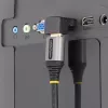 StarTech.com Down Angle HDMI 2.0 Adapter, Stecker auf Buchse, vertikal 90-Grad abgewinkelt HDMI Port Saver, 4K 60Hz, High Speed HDMI-Steckverbinder-Erweiterung, M/F