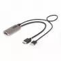 StarTech.com 1ft (30cm) HDMI zu DisplayPort Adapterkabel, 8K 60Hz, Aktiver HDMI 2.1 zu DP 1.4 Videokonverter, USB-Bus-Stromversorgung mit mitgeliefertem Kabel
