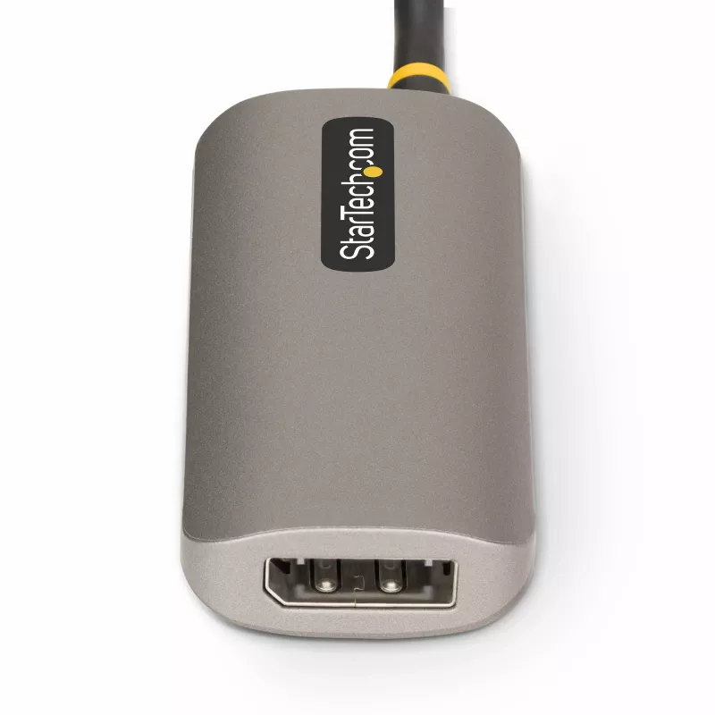 StarTech.com 1ft (30cm) HDMI zu DisplayPort Adapterkabel, 8K 60Hz, Aktiver HDMI 2.1 zu DP 1.4 Videokonverter, USB-Bus-Stromversorgung mit mitgeliefertem Kabel