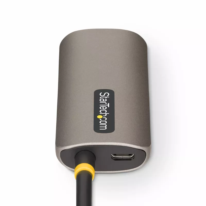 StarTech.com 1ft (30cm) HDMI zu DisplayPort Adapterkabel, 8K 60Hz, Aktiver HDMI 2.1 zu DP 1.4 Videokonverter, USB-Bus-Stromversorgung mit mitgeliefertem Kabel