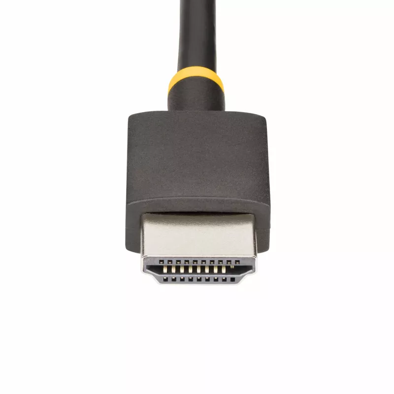 StarTech.com 1ft (30cm) HDMI zu DisplayPort Adapterkabel, 8K 60Hz, Aktiver HDMI 2.1 zu DP 1.4 Videokonverter, USB-Bus-Stromversorgung mit mitgeliefertem Kabel