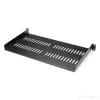 StarTech.com 1U Server-Rack-Ablage – universelle, belüftete Rackmount-Kragarmablage für 19-Zoll-Netzwerkschrank und -Gehäuse – robust aus Stahl – Tragfähigkeit 20 kg – 10 Zoll tiefe Ablage, schwarz