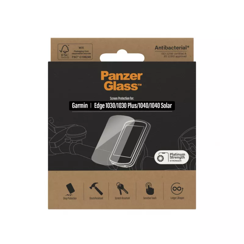 PanzerGlass Displayschutzfolie Garmin Edge 1030 1040 Anti-Glare Gehärtetes Glas