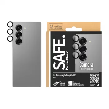 Kameraobjektivschutz PanzerGlass SAFE. by für Samsung Galaxy Z Fold6 Kratzfest Stoßfest Schwarz