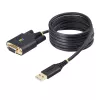 StarTech.com 2m USB-zu-Nullmodem-Seriell-Adapterkabel, COM-Speicherung, FTDI, USB-A auf DB9 RS232, austauschbare DB9-Schrauben/Muttern, Windows/macOS/Linux
