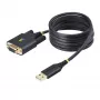 StarTech.com 2m USB-zu-Nullmodem-Seriell-Adapterkabel, COM-Speicherung, FTDI, USB-A auf DB9 RS232, austauschbare DB9-Schrauben/Muttern, Windows/macOS/Linux