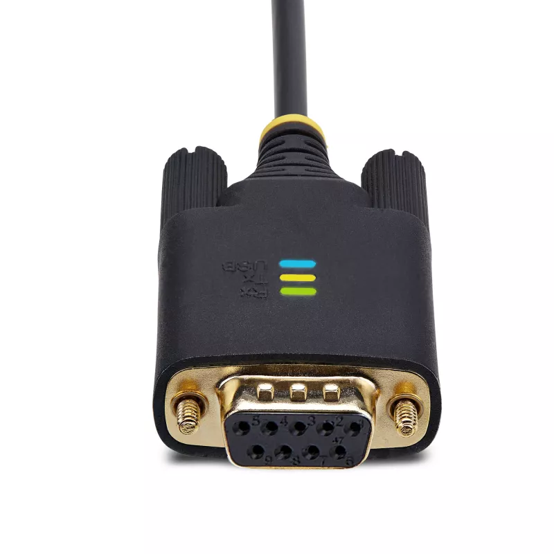 StarTech.com 2m USB-zu-Nullmodem-Seriell-Adapterkabel, COM-Speicherung, FTDI, USB-A auf DB9 RS232, austauschbare DB9-Schrauben/Muttern, Windows/macOS/Linux