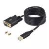 StarTech.com 2m USB-zu-Nullmodem-Seriell-Adapterkabel, COM-Speicherung, FTDI, USB-A auf DB9 RS232, austauschbare DB9-Schrauben/Muttern, Windows/macOS/Linux
