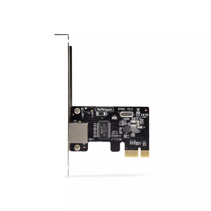 StarTech.com 1-Port Gigabit PCIe Netzwerkkarte, 10/100/1000 Mbit/s PCI Express LAN-Karte, NIC, Realtek RTL8111H, kompatibel mit Windows und Linux, TAA-konform