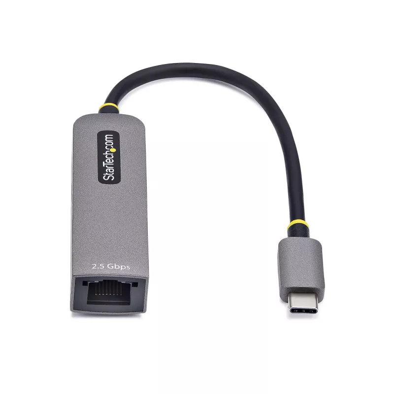 StarTech.com 2.5GbE USB-C zu Ethernet Adapter, 100W PD Passthrough, NBASE-T NIC, USB 3.0 Typ-C 2.5/1G Multi-Speed-Netzwerk, Thunderbolt-kompatibel, Windows & Mac