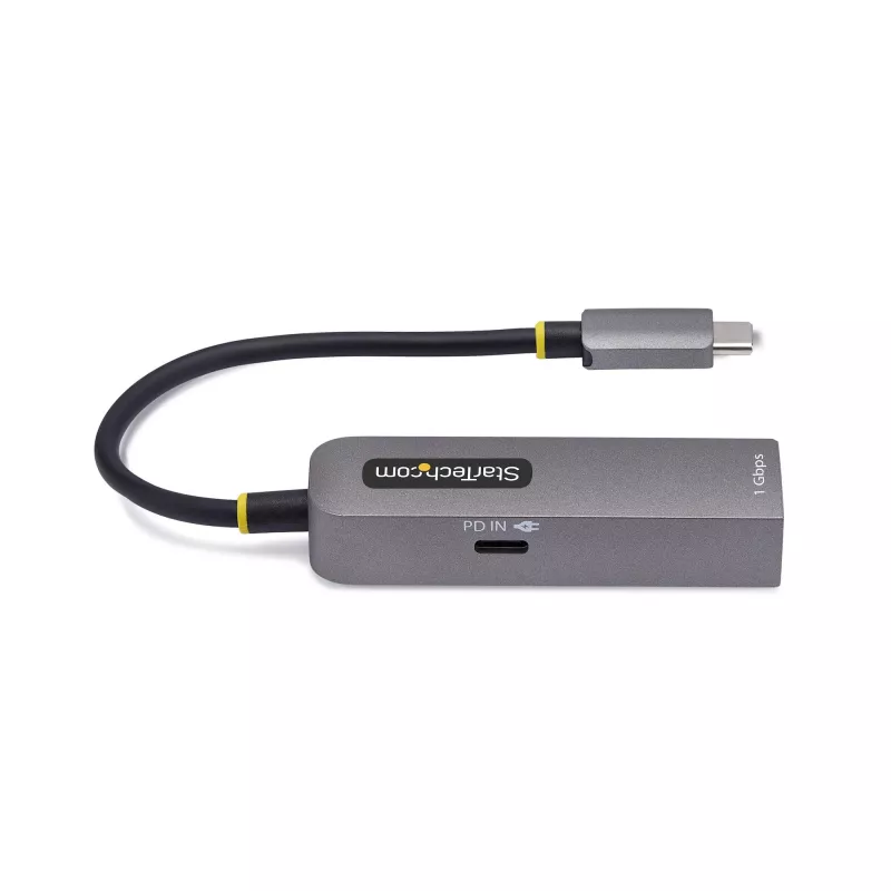 StarTech.com USB-C auf Ethernet Adapter, NIC, 100W PD Durchgang, USB 3.0 Typ-C 1 Gbit/s Multi-Speed Netzwerkadapter, Thunderbolt kompatibel, Windows & Mac