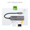 StarTech.com USB-C auf Ethernet Adapter, NIC, 100W PD Durchgang, USB 3.0 Typ-C 1 Gbit/s Multi-Speed Netzwerkadapter, Thunderbolt kompatibel, Windows & Mac