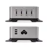 StarTech.com 4-Port Multi-Device USB-C Ladegerät, 240W Gesamt, Einzelport 140W EPR, PD 3.1, Schraubverriegelungsports, Konferenzräume, Halterung inkl. für Oberflächenmontage