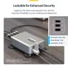 StarTech.com 4-Port Multi-Device USB-C Ladegerät, 240W Gesamt, Einzelport 140W EPR, PD 3.1, Schraubverriegelungsports, Konferenzräume, Halterung inkl. für Oberflächenmontage