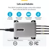 StarTech.com 4-Port Multi-Device USB-C Ladegerät, 240W Gesamt, Einzelport 140W EPR, PD 3.1, Schraubverriegelungsports, Konferenzräume, Halterung inkl. für Oberflächenmontage