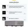 StarTech.com 4-Port Multi-Device USB-C Ladegerät, 240W Gesamt, Einzelport 140W EPR, PD 3.1, Schraubverriegelungsports, Konferenzräume, Halterung inkl. für Oberflächenmontage