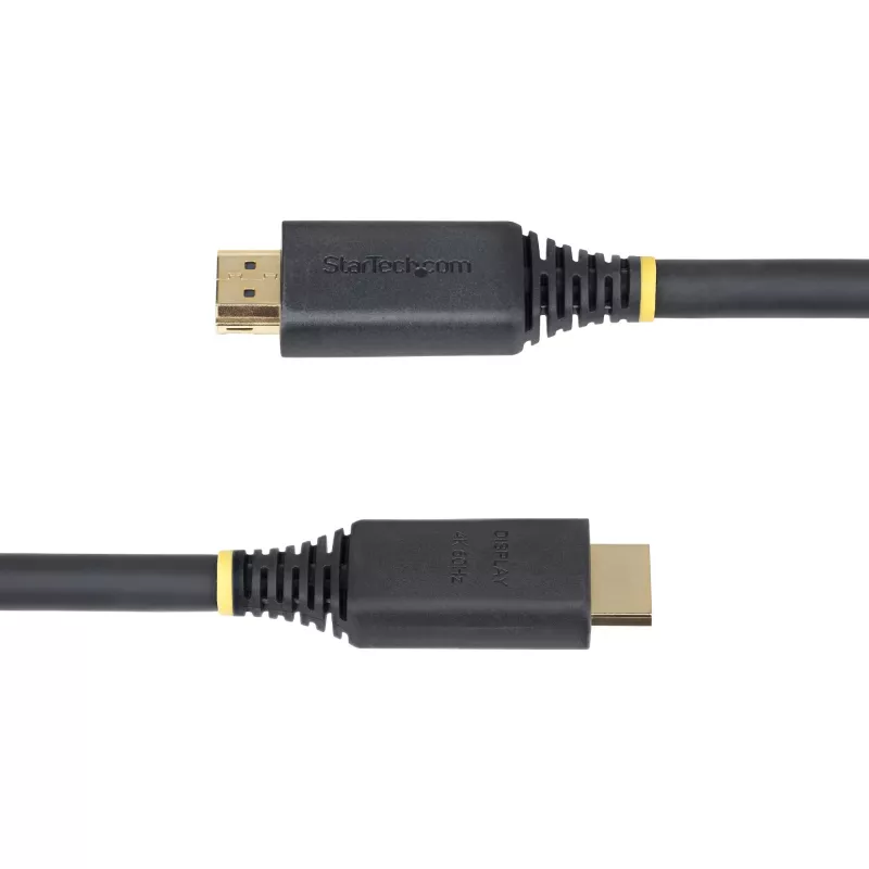 StarTech.com 15m (49.2ft) Aktives High Speed HDMI Kabel, 4K 60Hz/1440p 144Hz, HDR10/HDCP 2.2/ARC, 18Gbps, UHD HDMI 2.0 Kabel für TV/Monitor/Display, TPE-Mantel