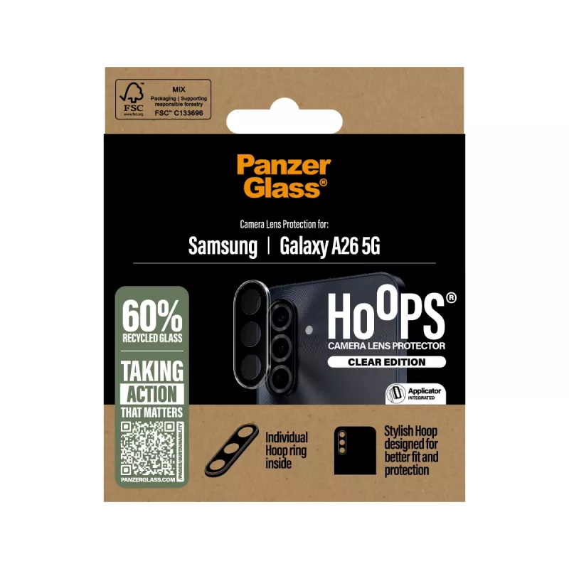Kameraobjektivschutz PanzerGlass Samsung Galaxy A26 5G kratzfest stoßfest