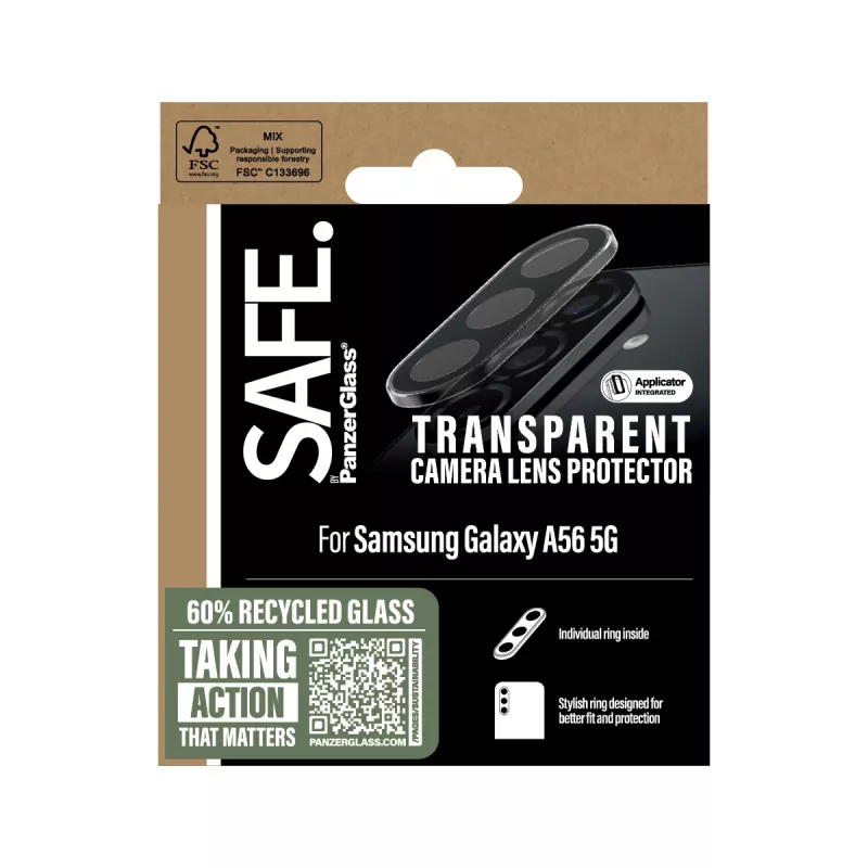 Kamera-Linsenschutz PanzerGlass Samsung Galaxy A56 5G Transparent Kratzfest Stoßfest