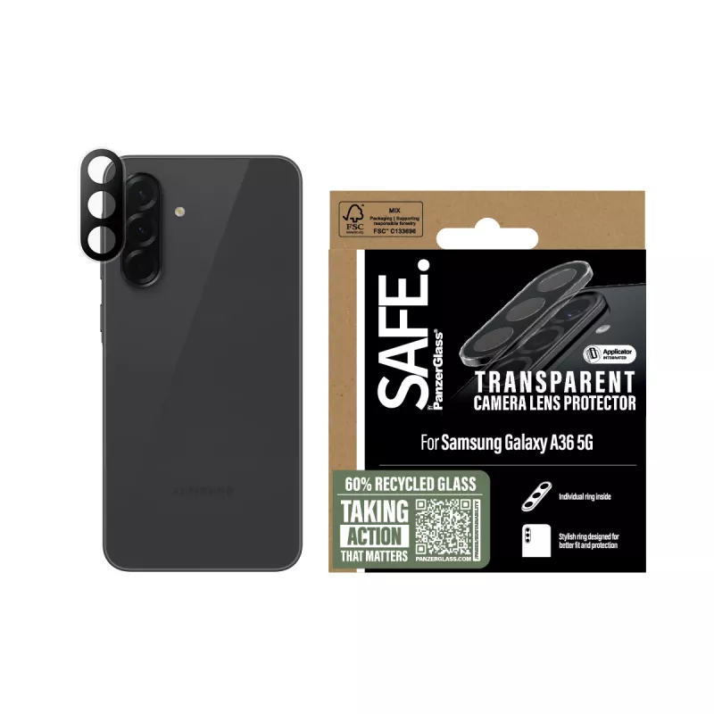 Kamera-Linsenschutz PanzerGlass Samsung Galaxy A36 5G Transparent Kratzfest Stoßfest