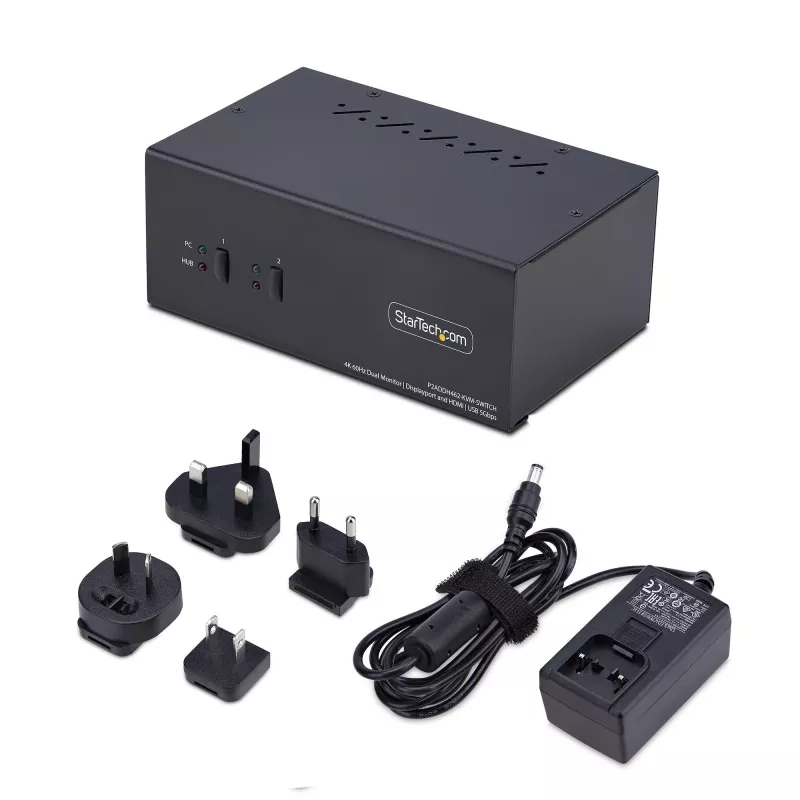StarTech.com P2ADDH462-KVM-SWITCH KVM-Switch Schwarz