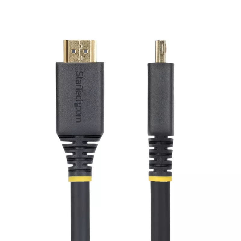 StarTech.com 20ft (6,1m) High Speed HDMI-Kabel mit Greifsteckern, 4K 60Hz/1440p 144Hz, HDR10/HDCP 2.2/ARC, 18Gbit/s, UHD HDMI 2.0 Kabel für TV/Monitor/Display, TPE-Mantel