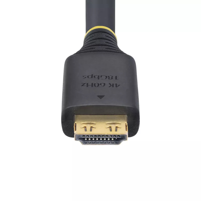 StarTech.com 20ft (6,1m) High Speed HDMI-Kabel mit Greifsteckern, 4K 60Hz/1440p 144Hz, HDR10/HDCP 2.2/ARC, 18Gbit/s, UHD HDMI 2.0 Kabel für TV/Monitor/Display, TPE-Mantel